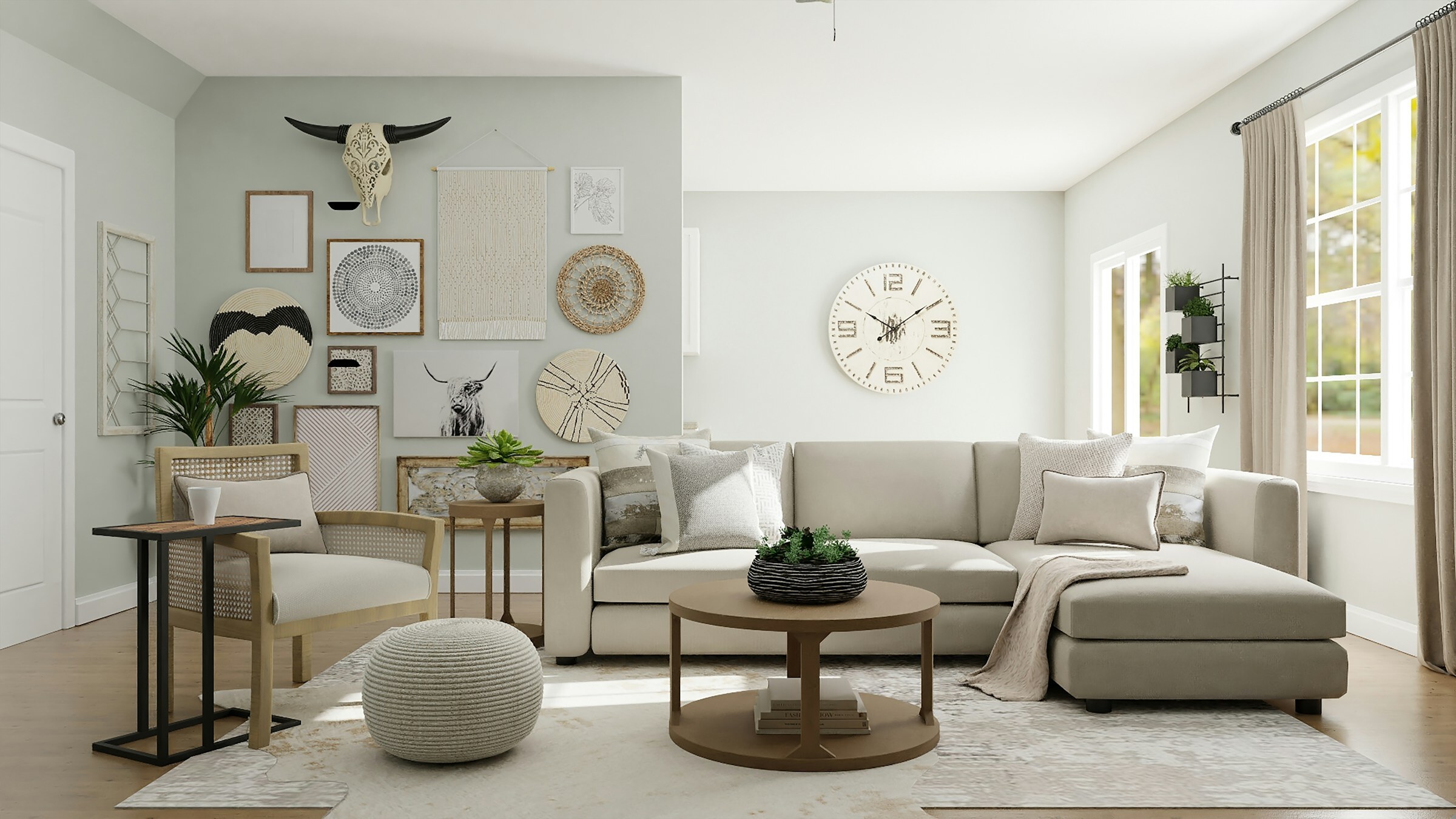 Deniz manzaralı modern iç mekân